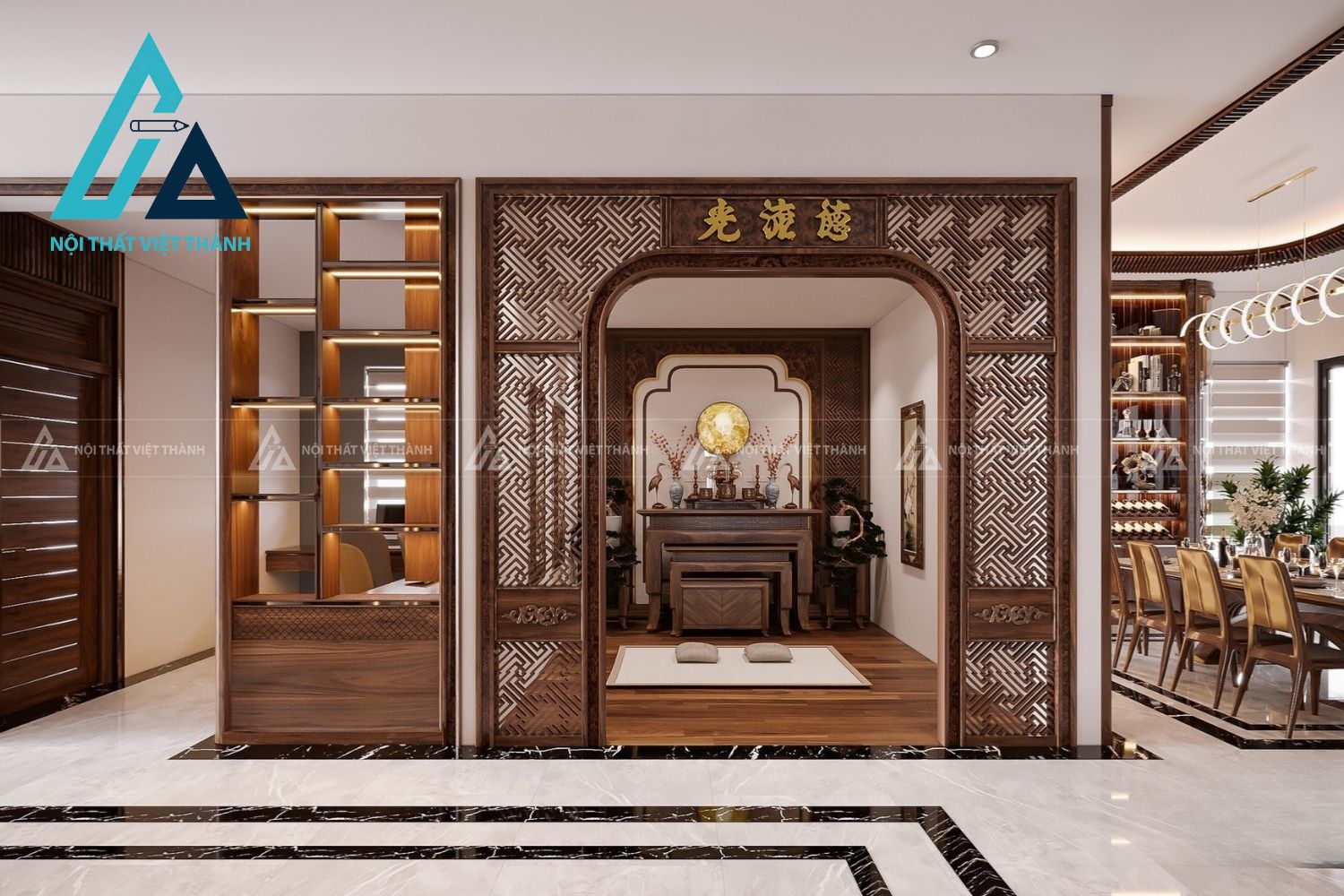 Bàn Thờ Phòng Thờ Thiết Kế Tối Giản Hiện Đại 1