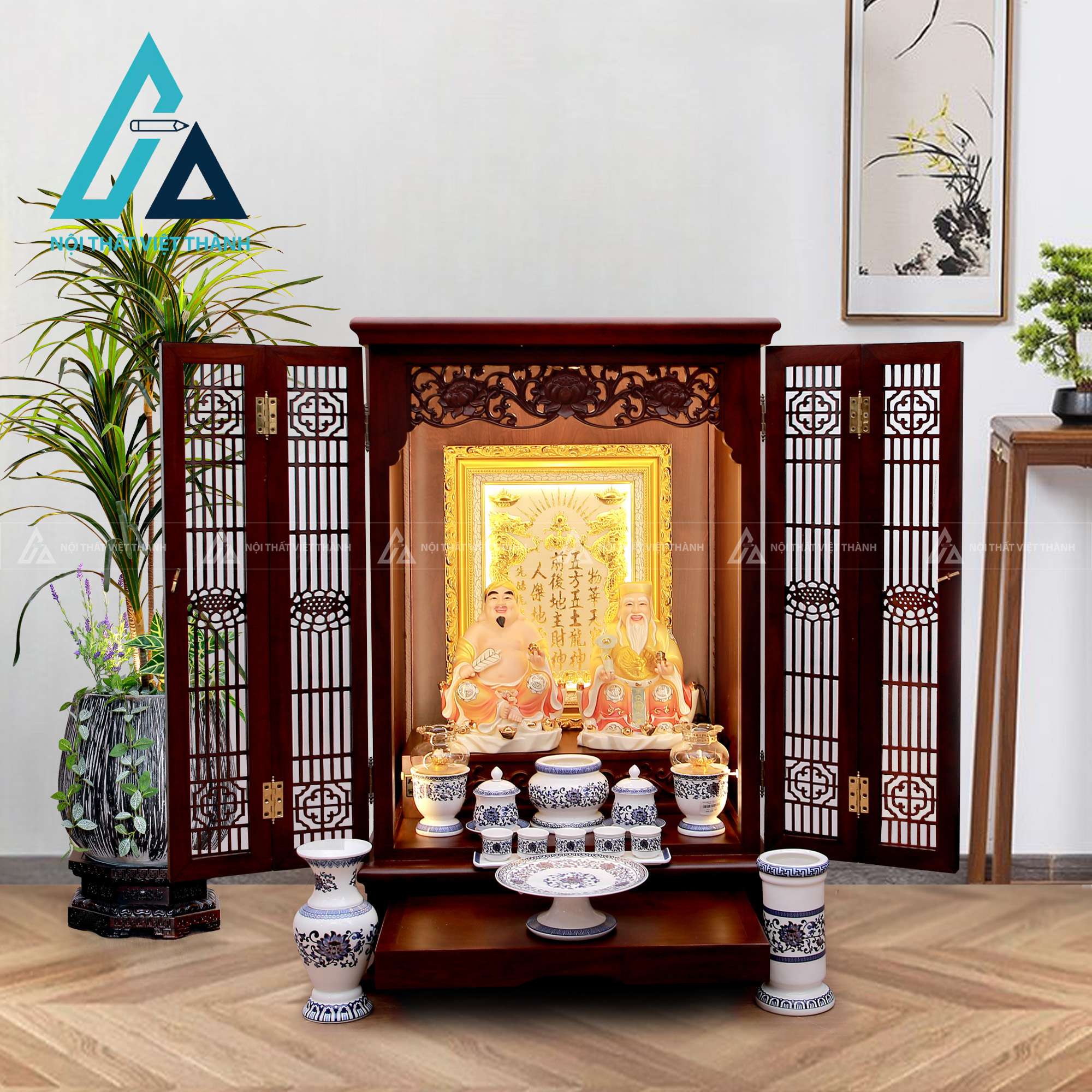 Bàn thờ thần tài đẹp, chuẩn phong thuỷ