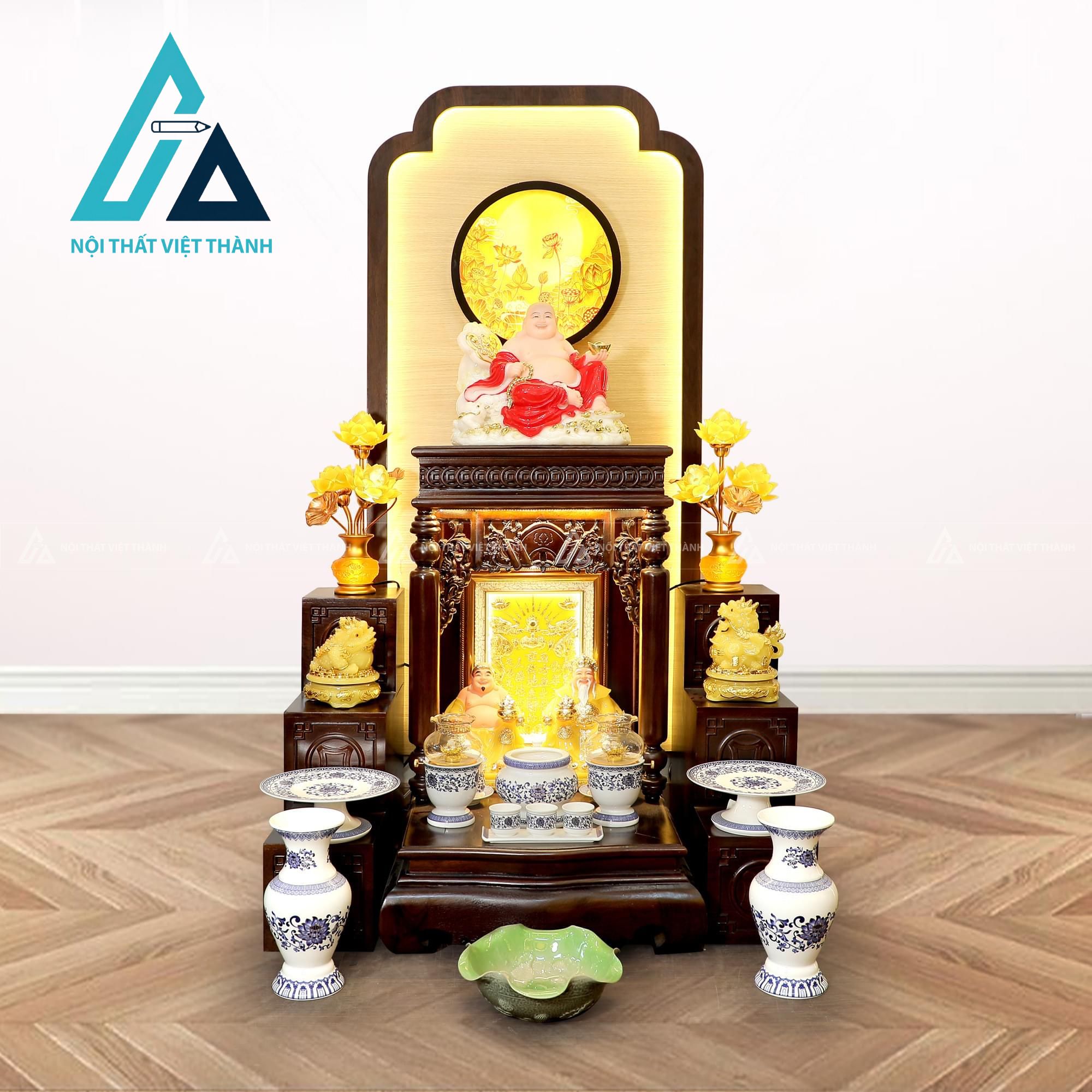 Chọn bàn thờ thần tài theo chất liệu và độ bền