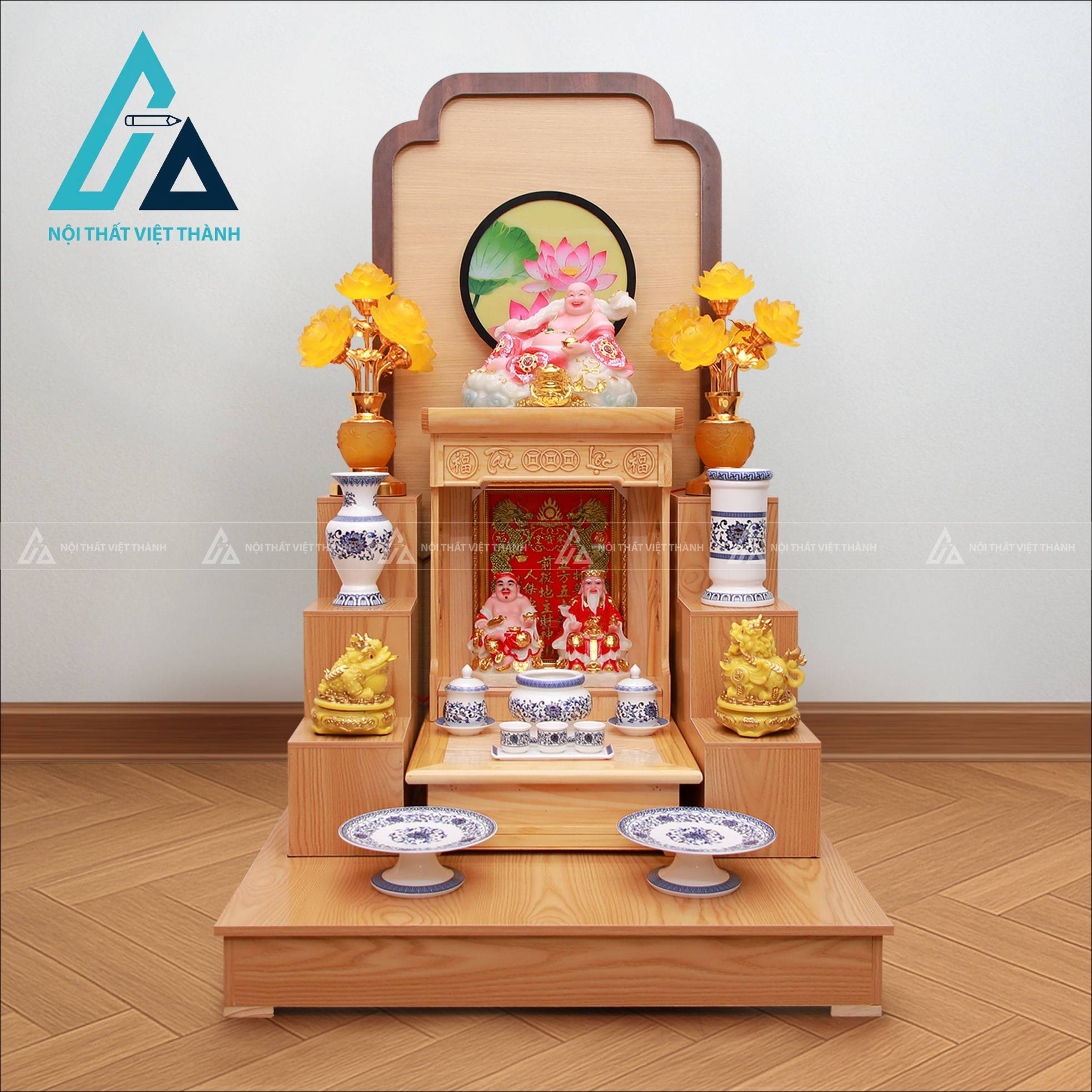 Bàn thờ thần tài thu hút tài lộc