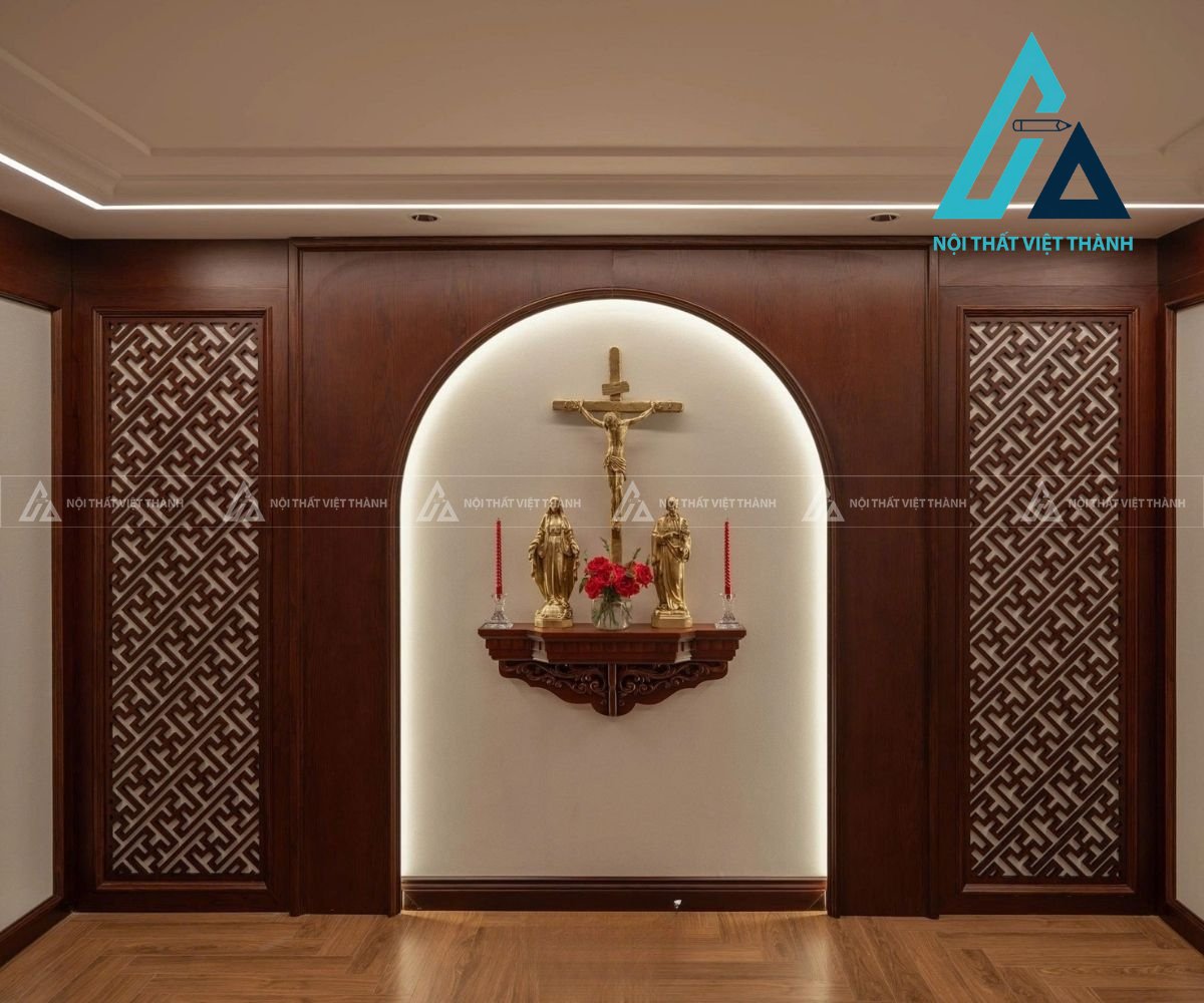 Thiết kế và thi công bàn thờ treo
