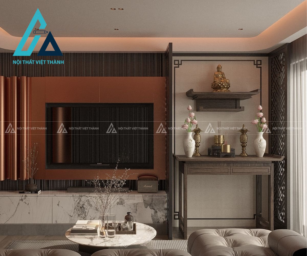 Bàn thờ treo  phù hợp không gian sống