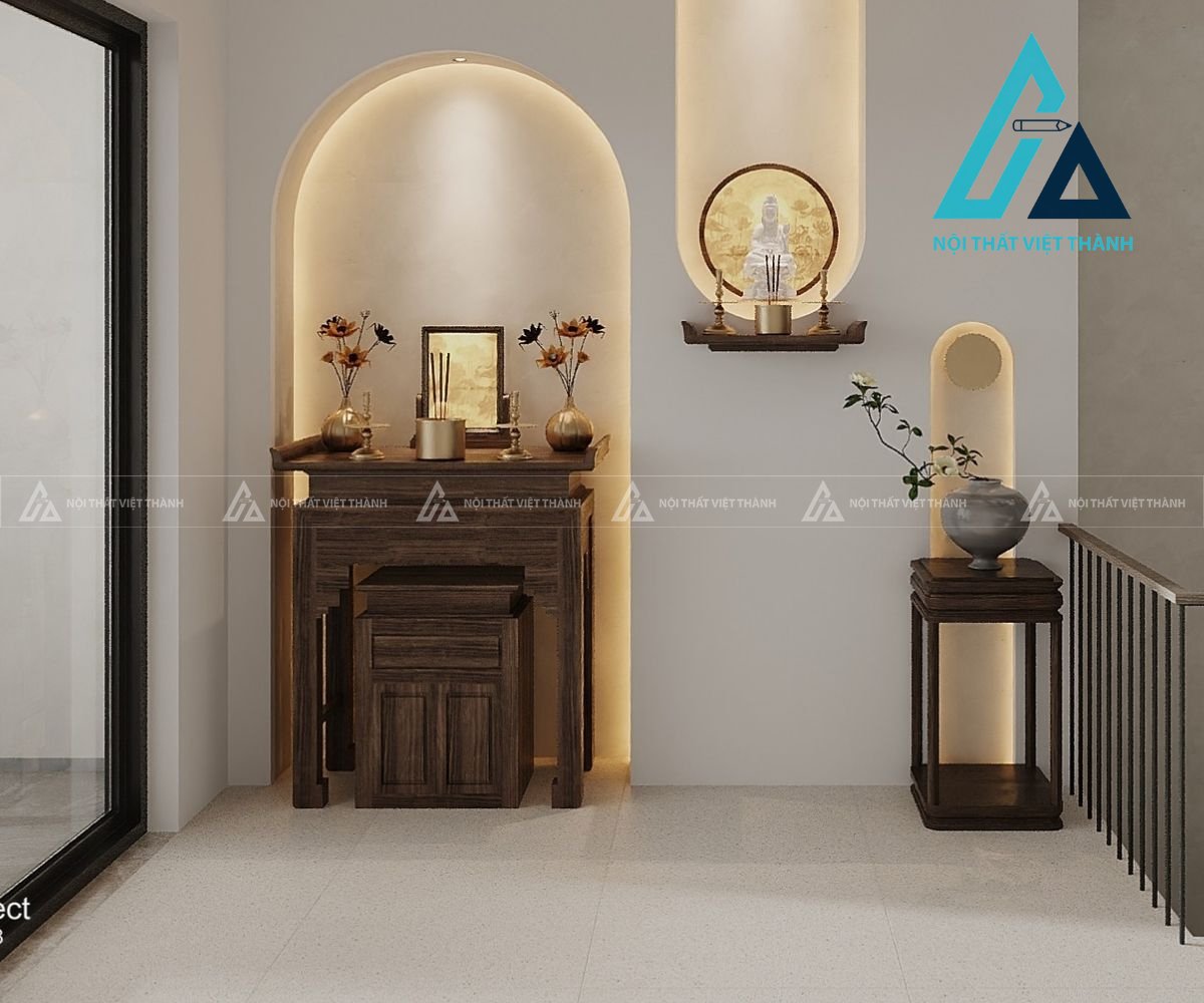 Bàn thờ treo cho nhà phố