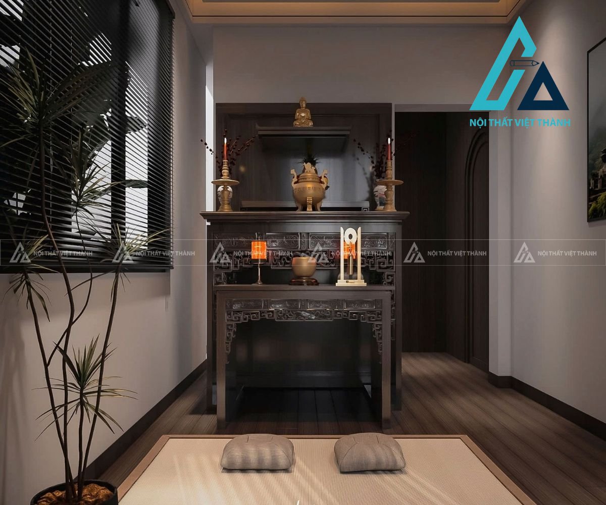 Thiết kế và thi công bàn thờ treo theo yêu cầu
