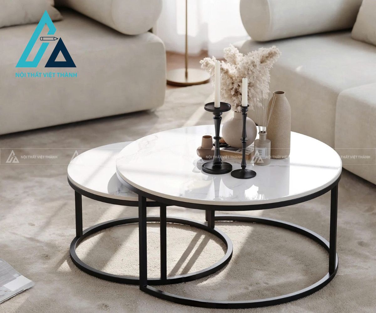 Bàn tròn kéo đẩy hiện đại