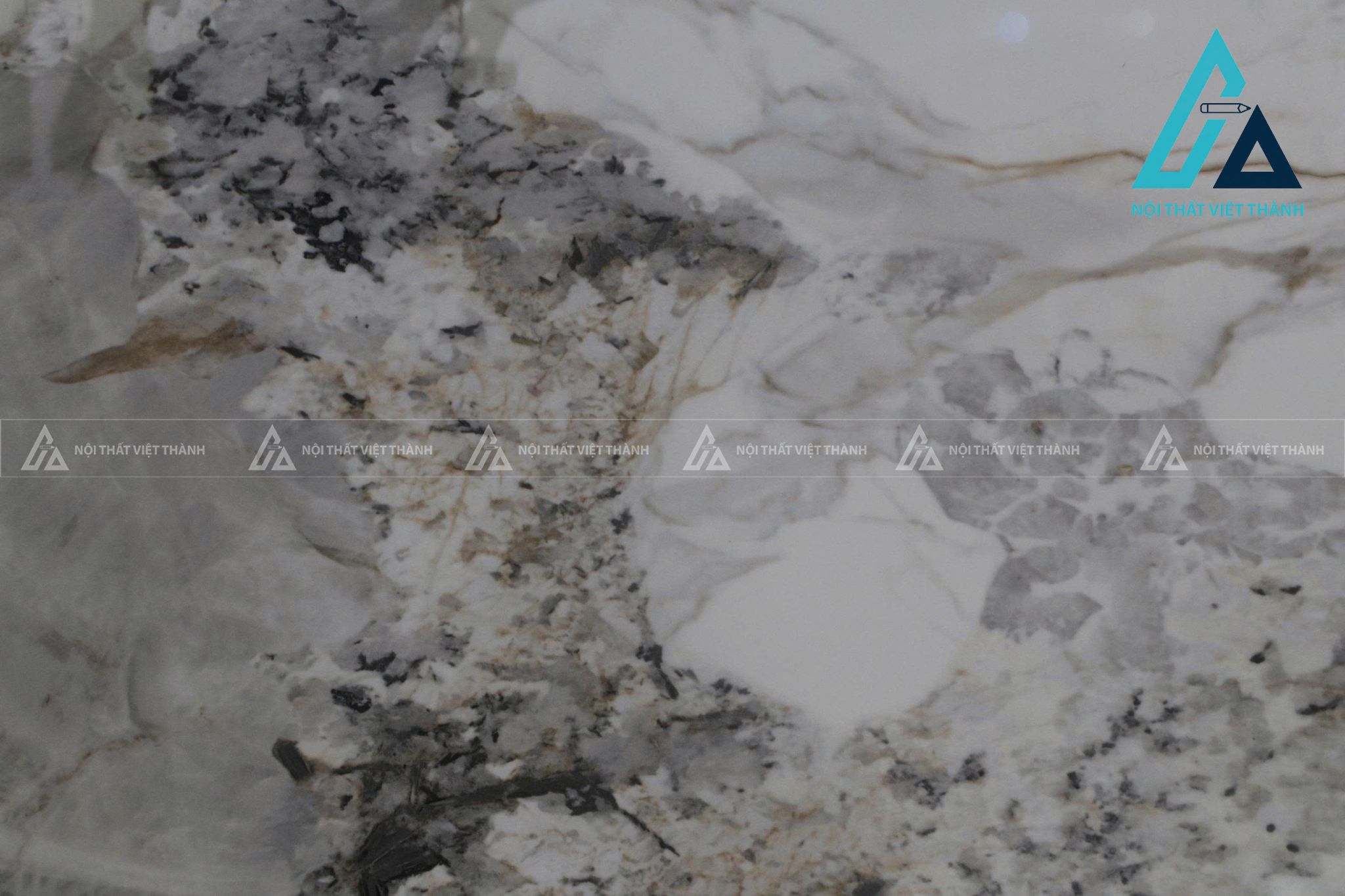 Bàn Trà Mặt Đá Ceramic Khung Gỗ Cao Cấp Chân Kim Loại Tối Ưu Không Gian 2