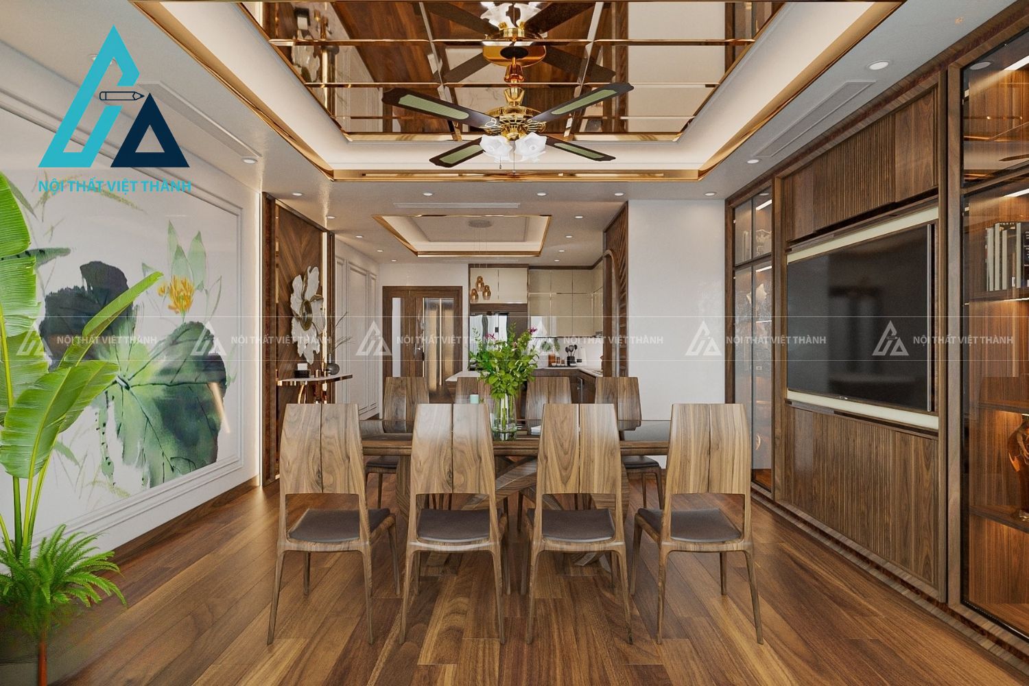 Bộ Bàn Ăn Hiện Đại Sang Trọng Cho Phòng Bếp 1