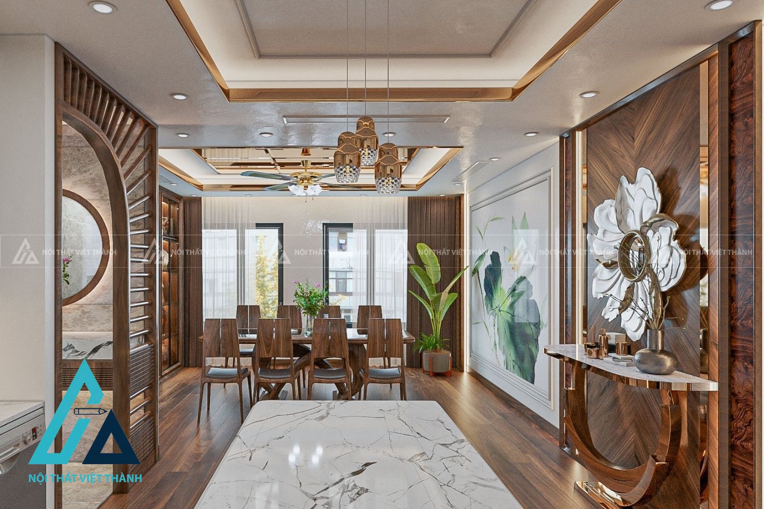 Bộ Bàn Ăn Hiện Đại Sang Trọng Cho Phòng Bếp 4