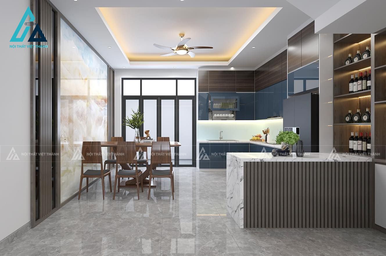 Nhà bếp hiện đại cho nhà hướng Đông Nam 