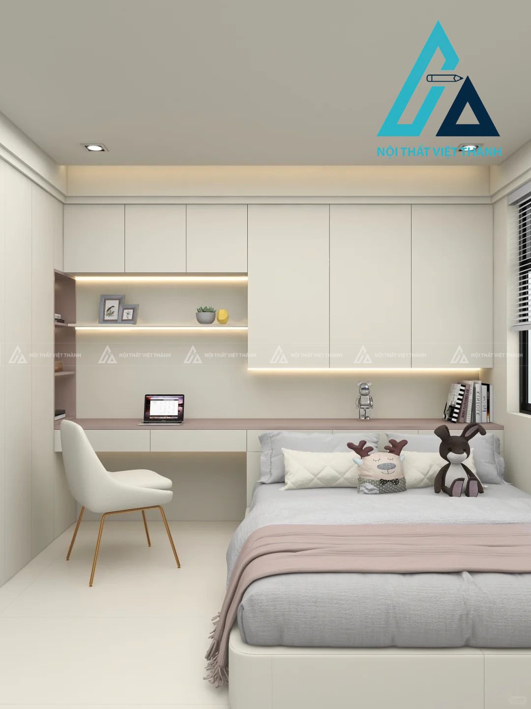 Combo nội thất phòng ngủ trẻ trung