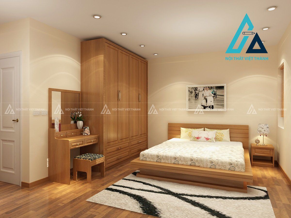 Combo nội thất phòng ngủ tối giản