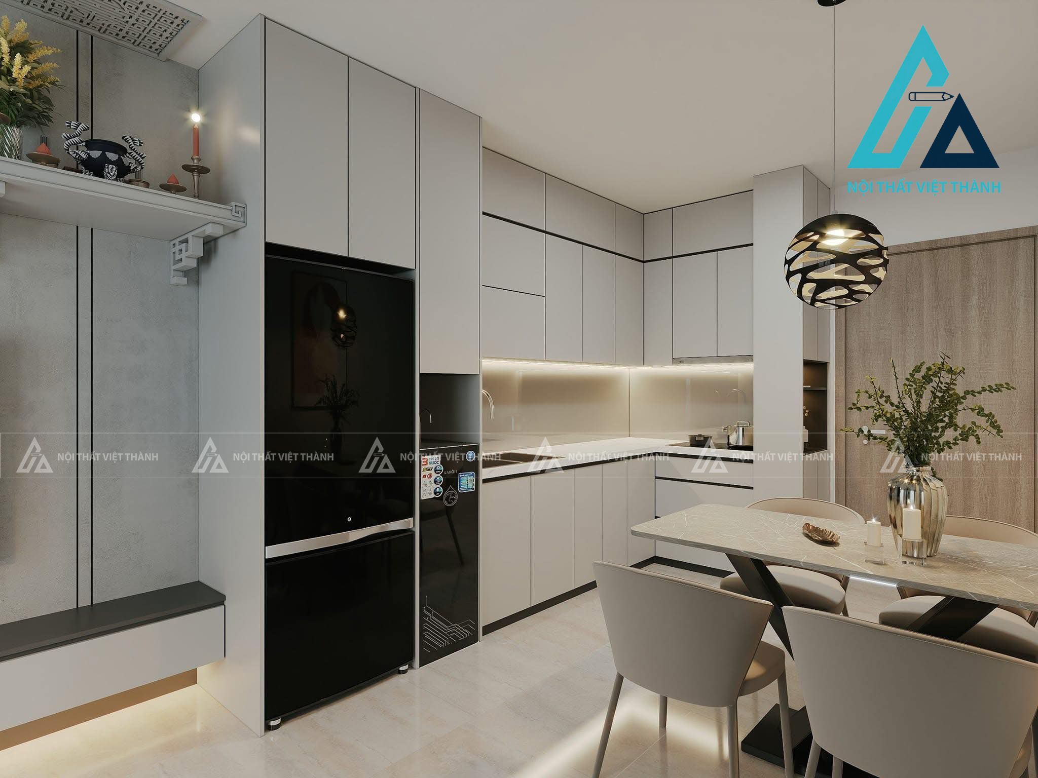 Thiết kế và thi công combo nội thất cho phòng bếp