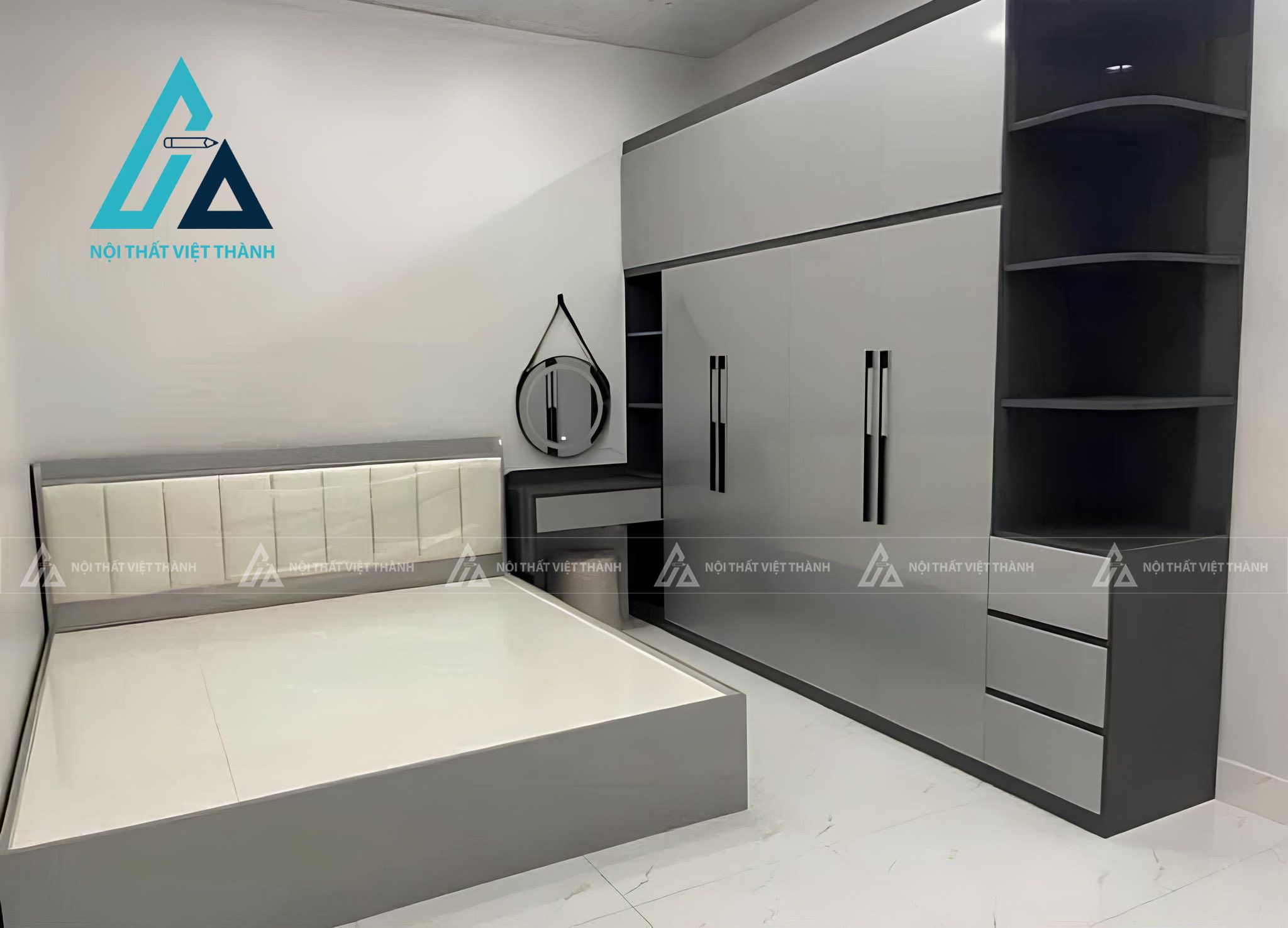 Hoàn thiện thi công combo nội thất phòng ngủ