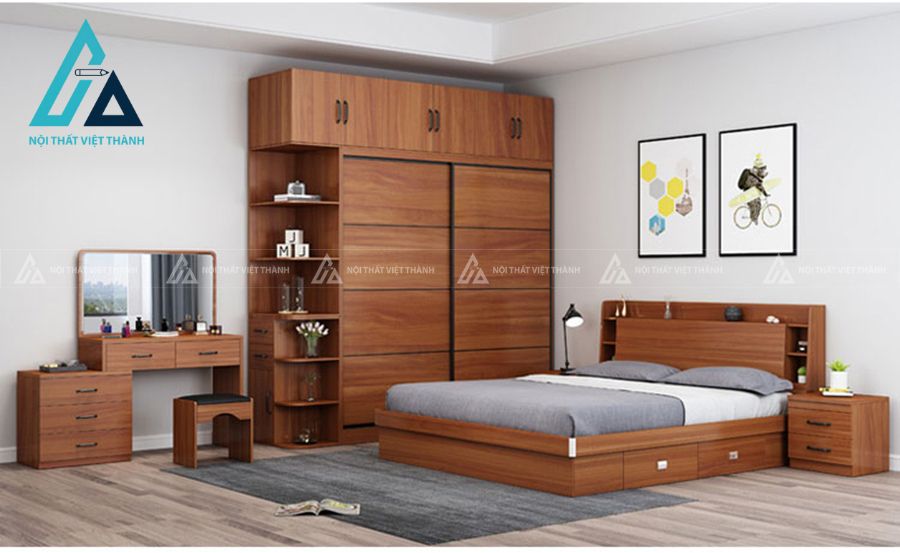 Combo phòng ngủ gỗ tự nhiên cao cấp