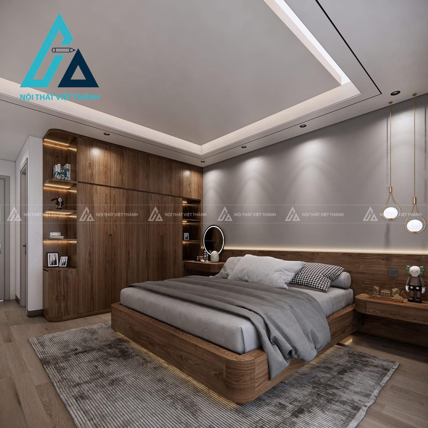 Chất liệu quyết định thẩm mỹ cho combo phòng ngủ