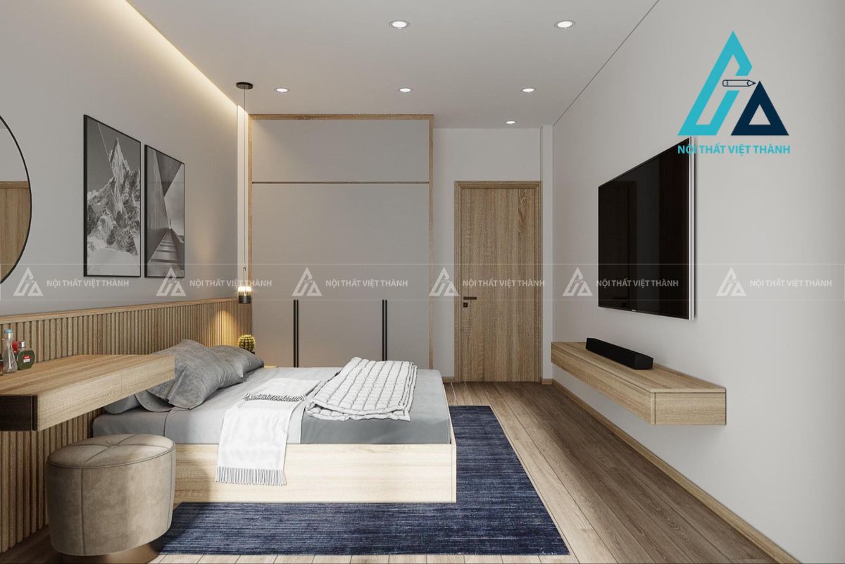 Combo phòng ngủ đồng bộ, tối giản