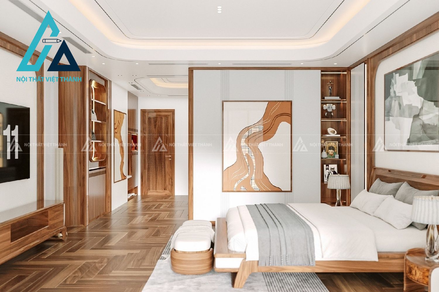 Combo Phòng Ngủ Gỗ Tự Nhiên Thiết Kế Đa Năng Tiện Dụng