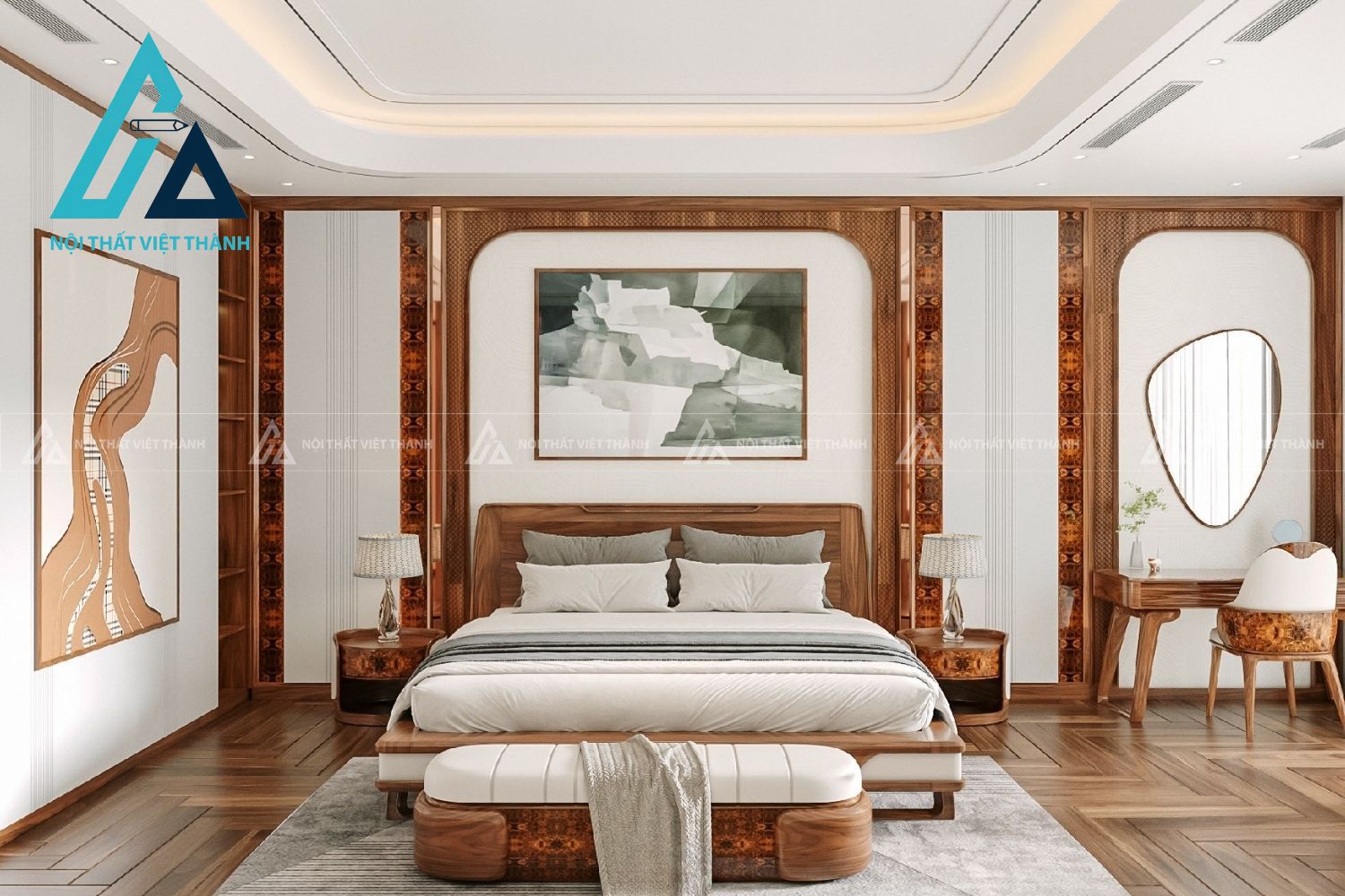 Combo Phòng Ngủ Gỗ Tự Nhiên Thiết Kế Đa Năng Tiện Dụng 5