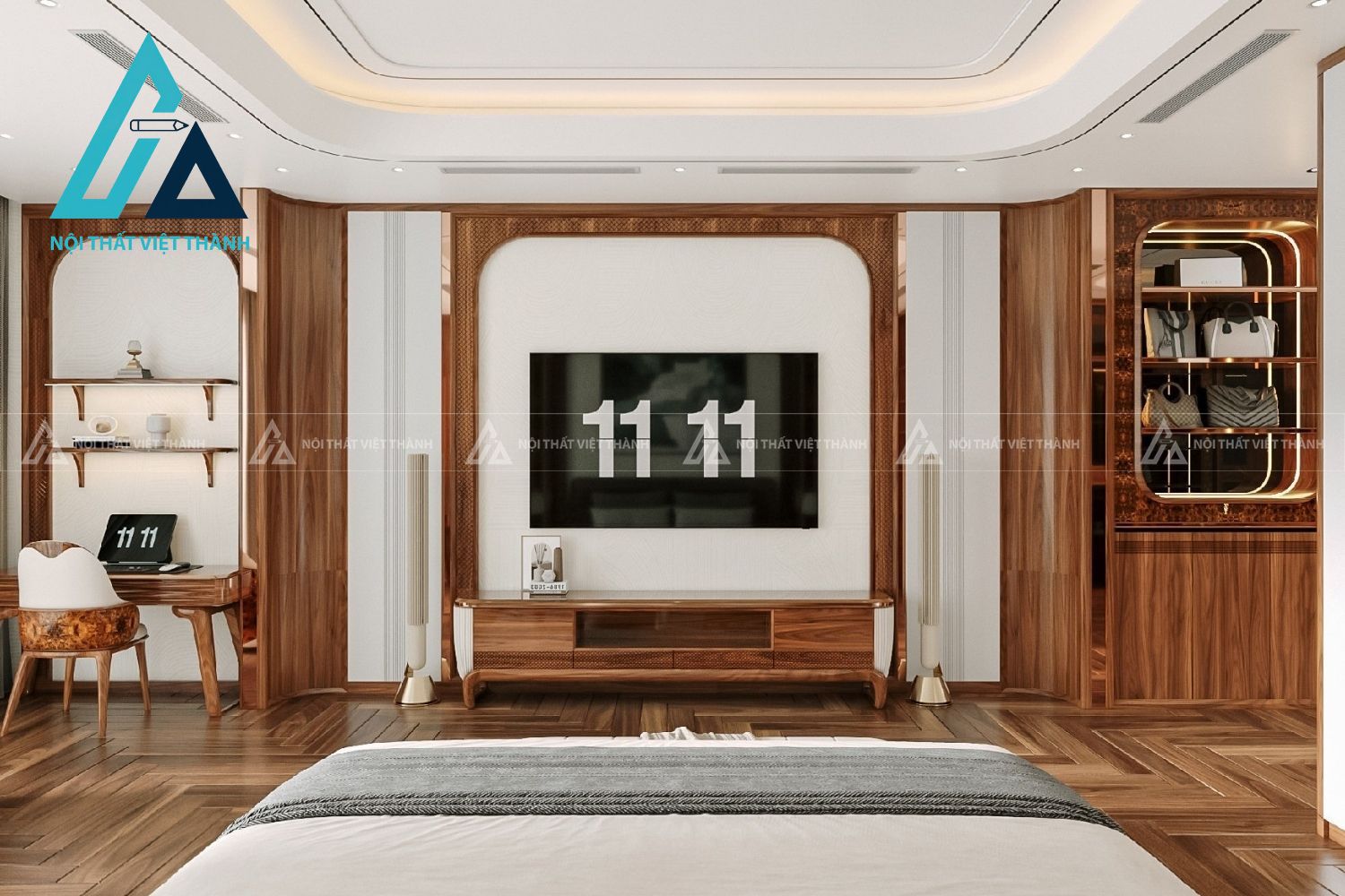 Combo Phòng Ngủ Gỗ Tự Nhiên Thiết Kế Đa Năng Tiện Dụng 6