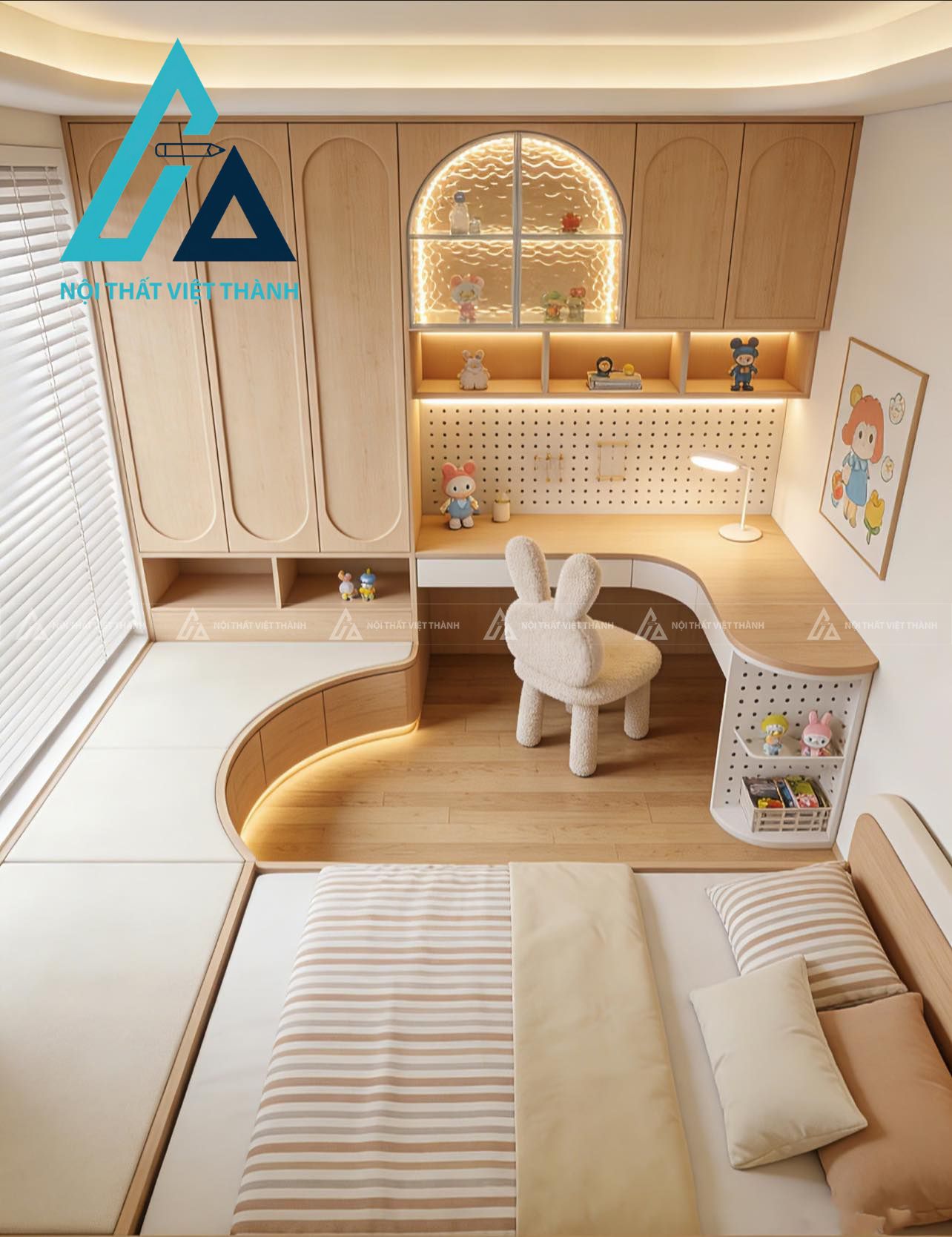 Bộ Nội Thất Phòng Ngủ Trẻ Em An Toàn Bền Đẹp