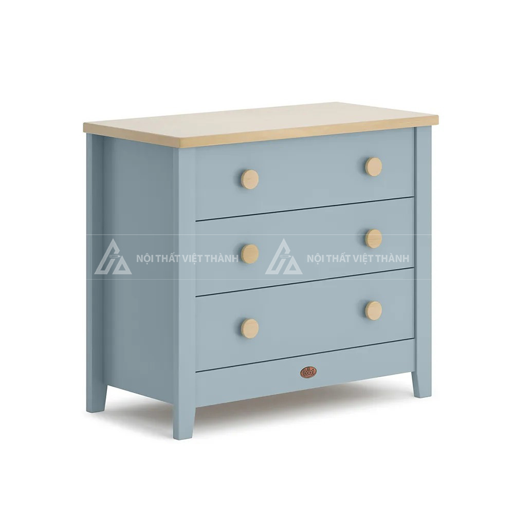Combo Thiết Kế Nội Thất Phòng Ngủ Bé Yêu Với Giường Gỗ Có Thành Chắn Và Tủ Tab Đầu Giường 2