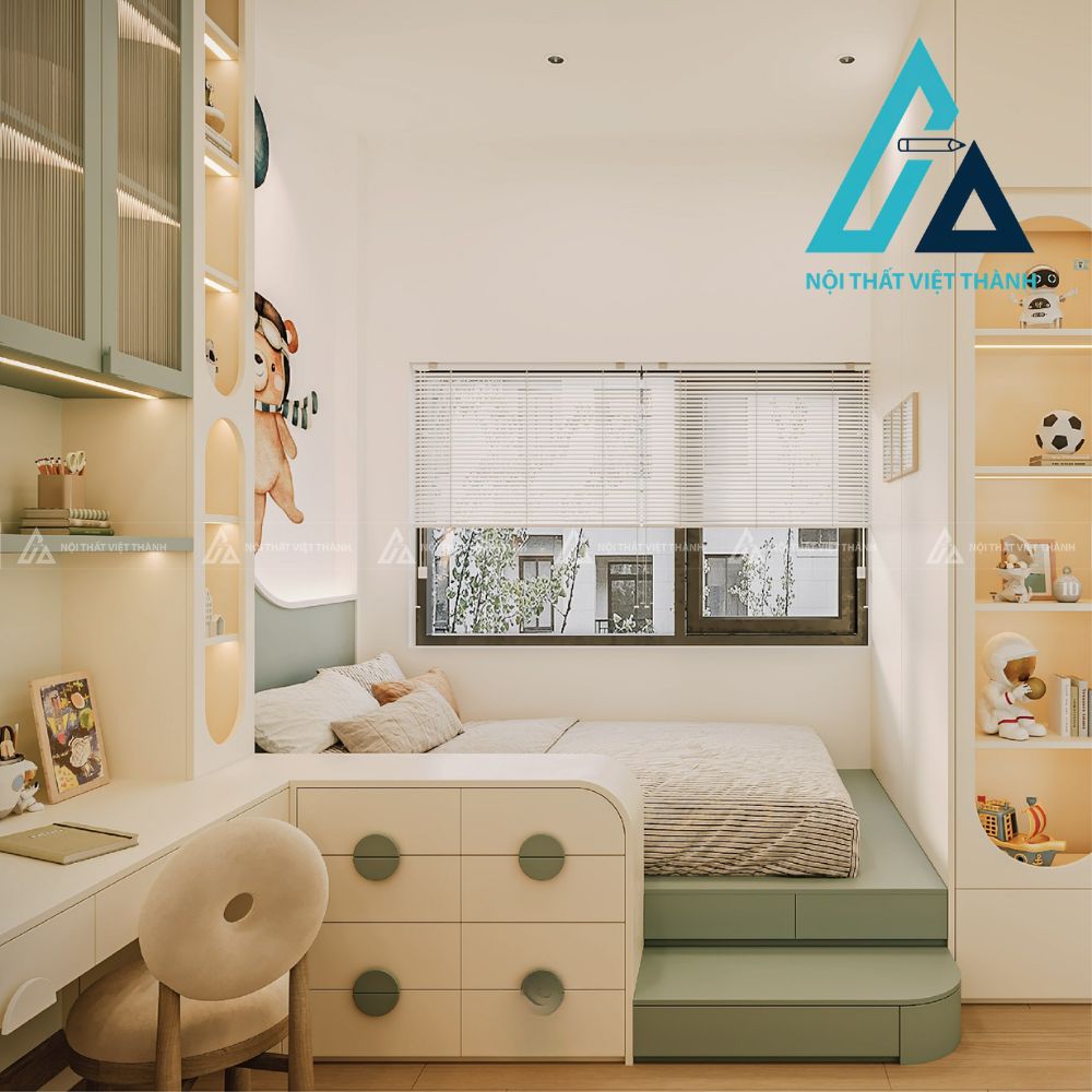 Combo Phòng Ngủ Trẻ Em Hiện Đại An Toàn Tiện Nghi