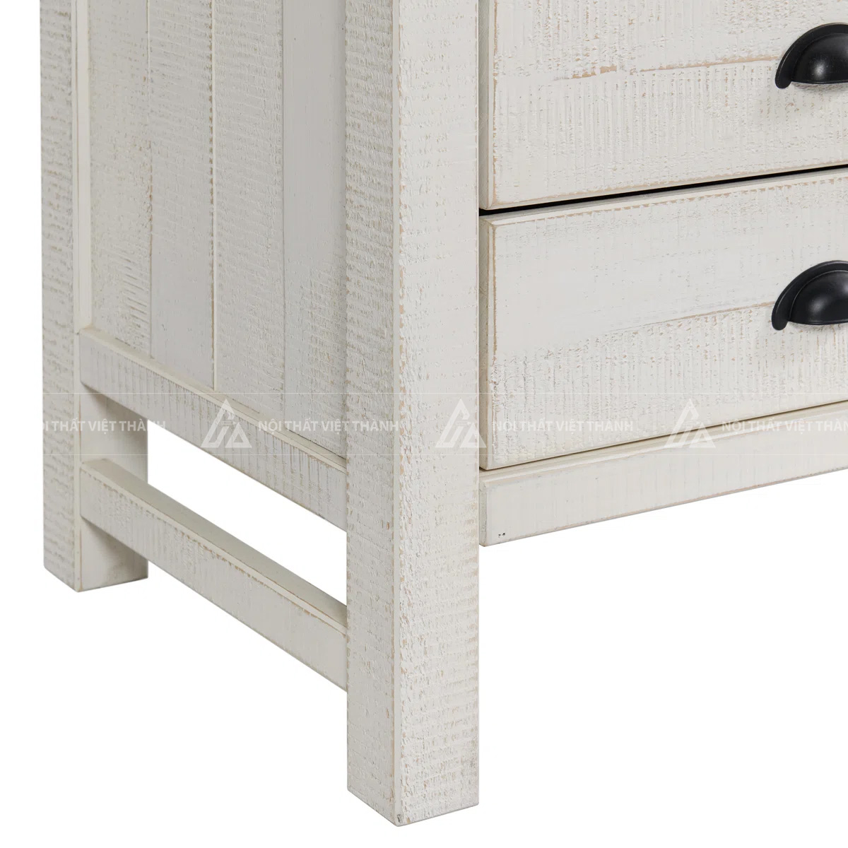 Combo Phòng Ngủ Trẻ Em Màu Trắng Tân Cổ Điển Gồm Giường Đơn Và Hai Táp Đầu Giường Phong Cách 2