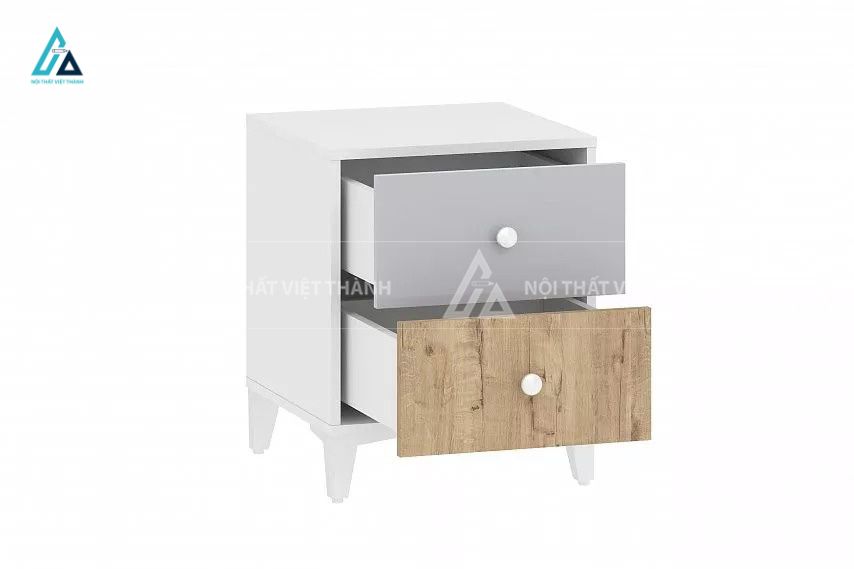 Combo Phòng Ngủ Trẻ Em Hiện Đại Tông Màu Ghi Sáng Tích Hợp Bàn Học Và Hệ Kệ Sách Đa Năng 1
