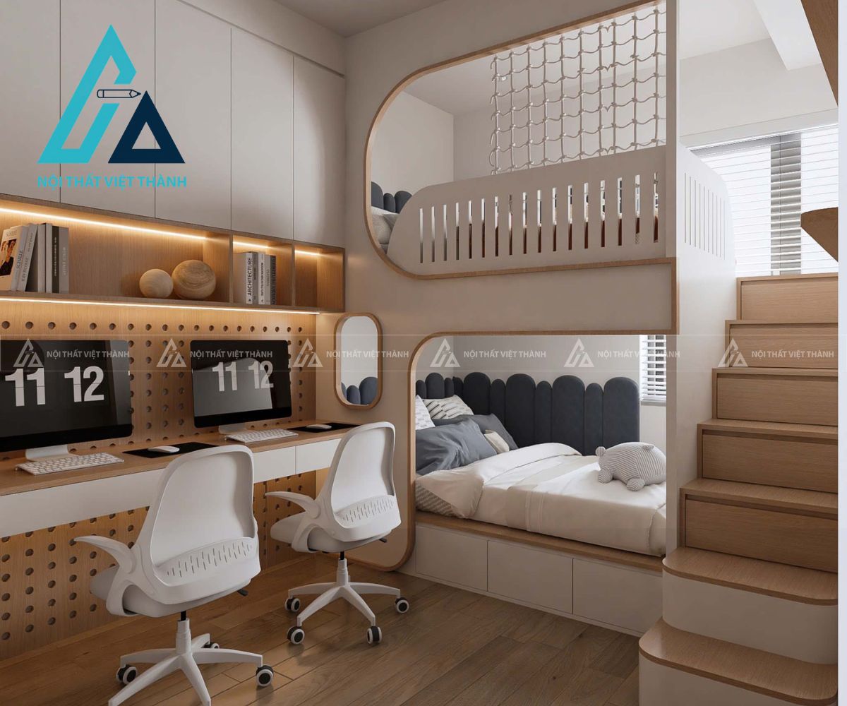 Combo Phòng Ngủ Trẻ Em Phong Cách Dễ Thương Ngộ Nghĩnh