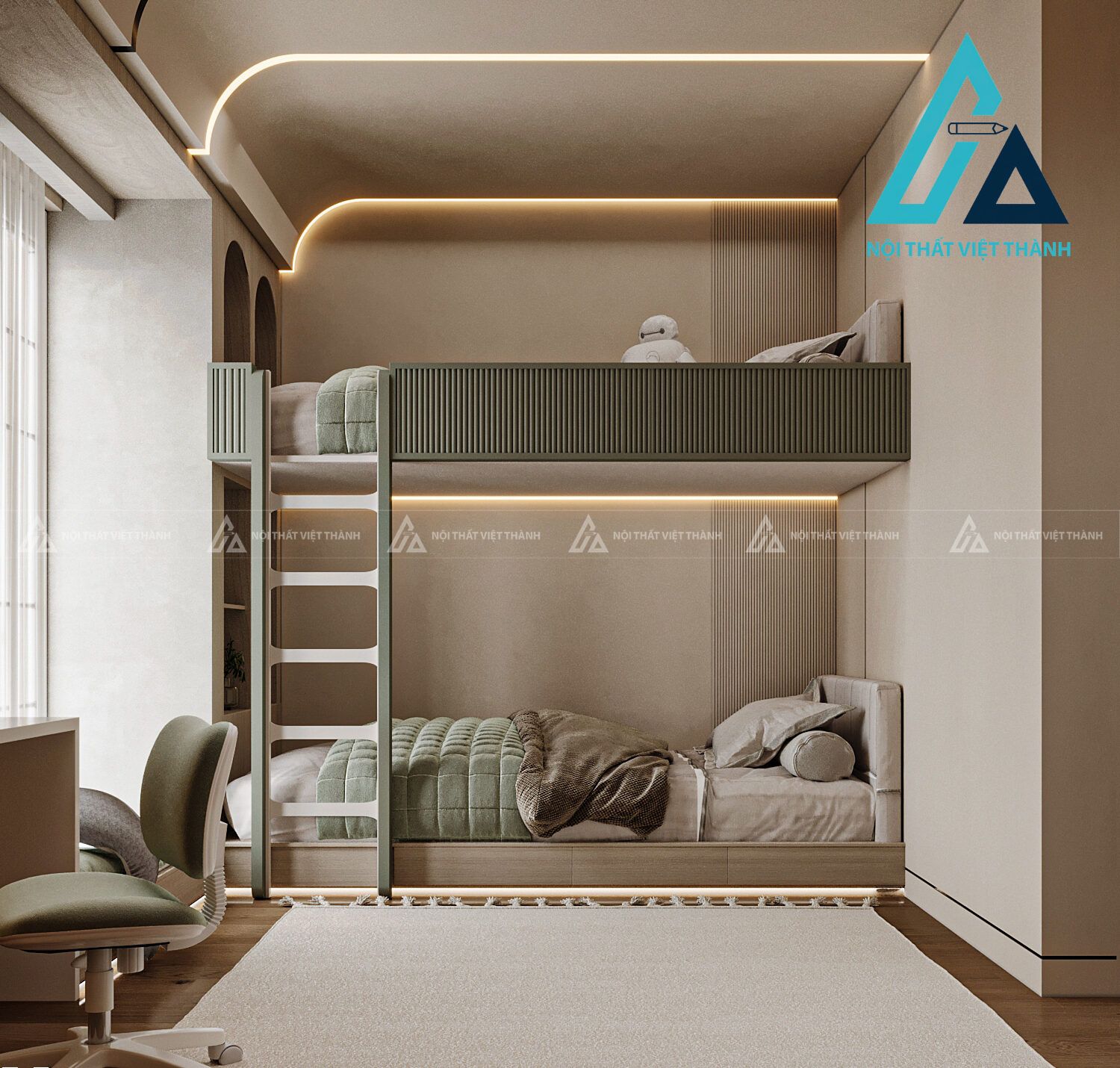 ự cân đối giữa các món nội thất giúp tổng thể không gian trở nên hoàn chỉnh.