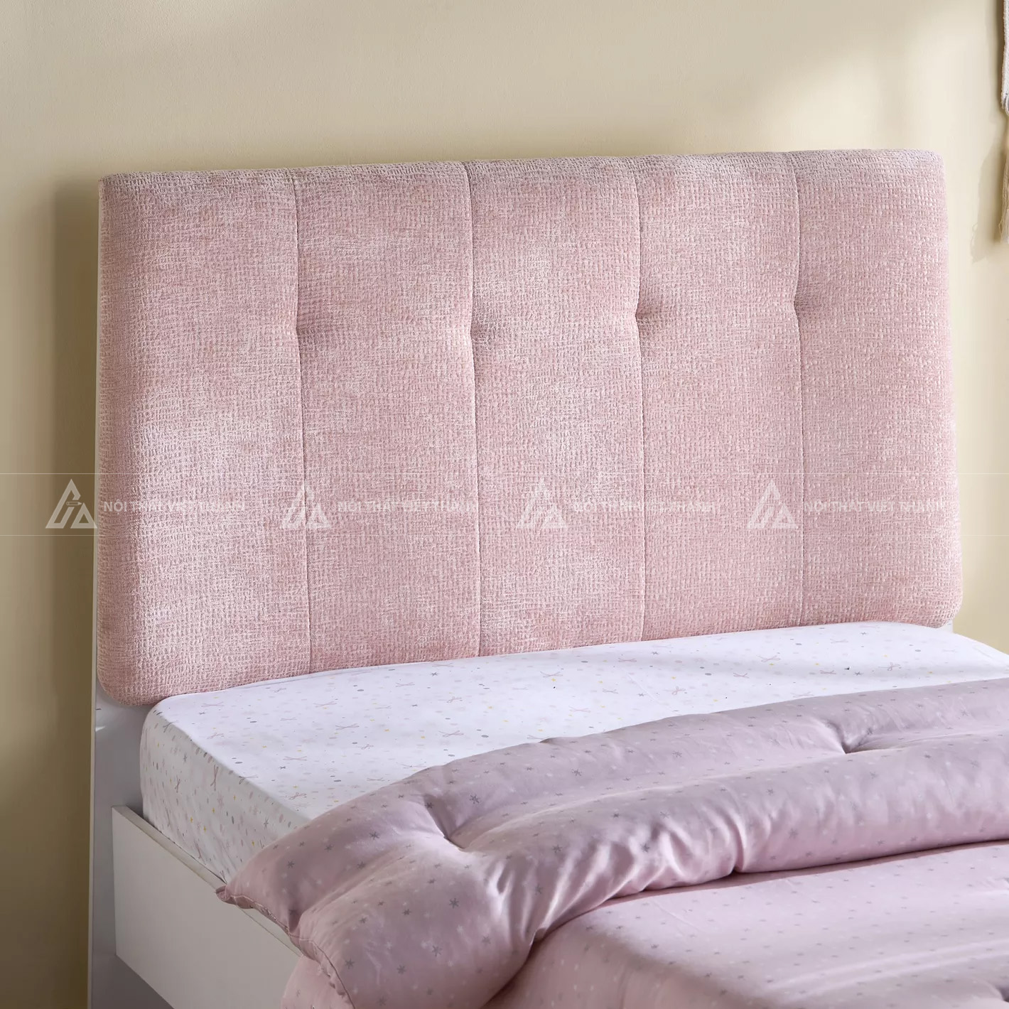 Combo Phòng Ngủ Hiện Đại Gồm Giường Bọc Nệm Táp Đầu Giường Và Tủ Ngăn Kéo Cao Cấp 2
