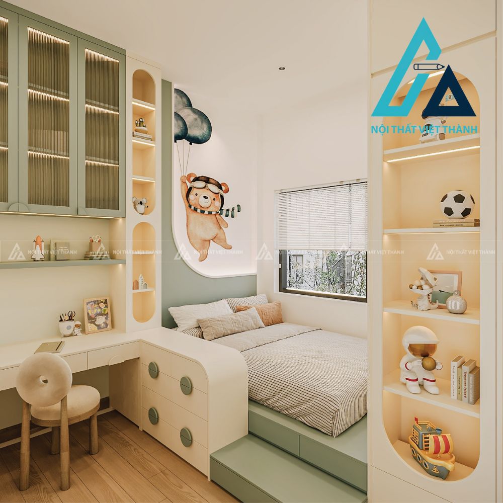 Combo Phòng Ngủ Trẻ Em Hiện Đại An Toàn Tiện Nghi 2