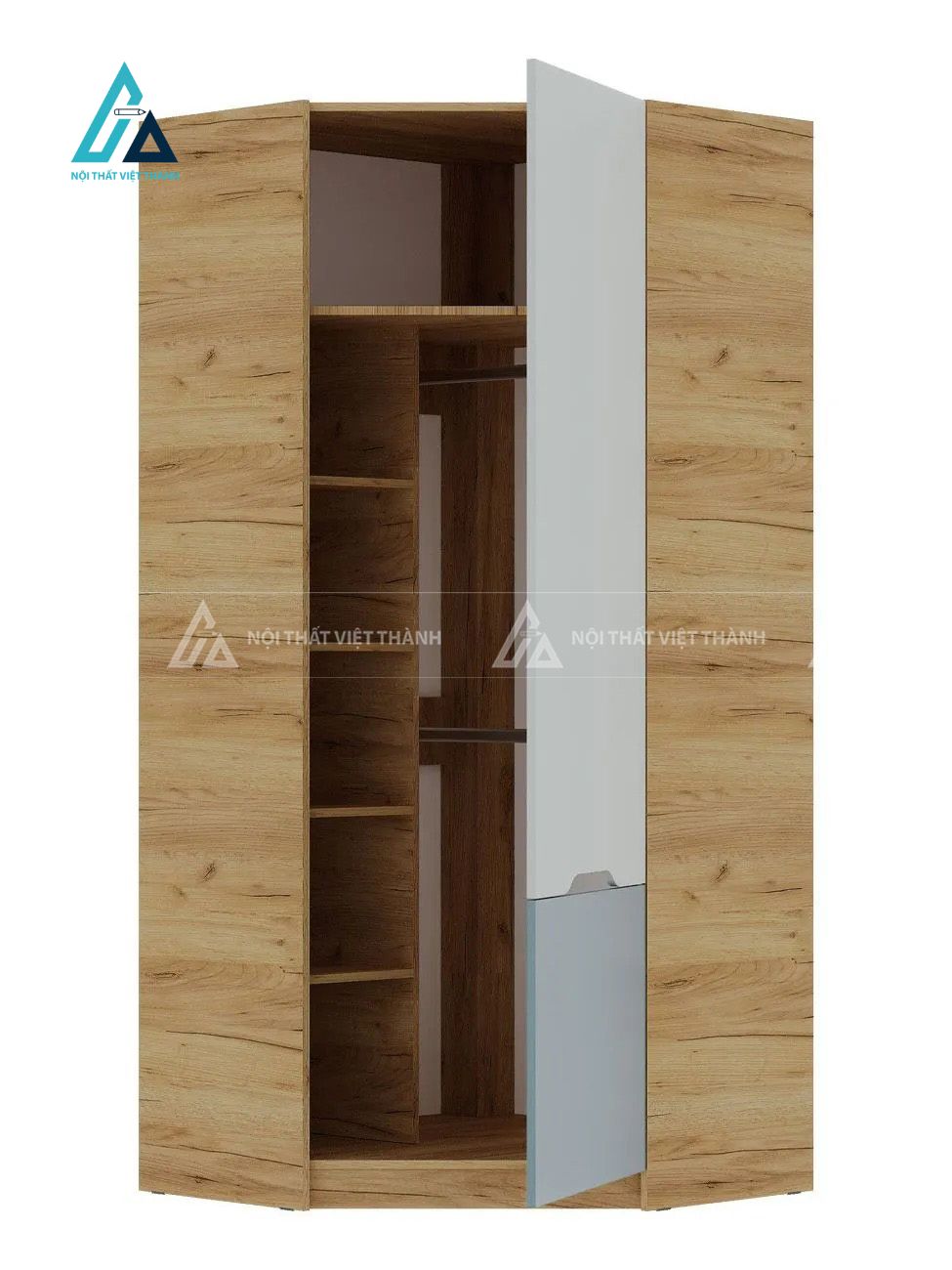 Combo Phòng Ngủ Trẻ Em Thông Minh Gồm Giường Tầng Đa Năng Hệ Tủ Góc Và Bàn Học Hiện Đại 1