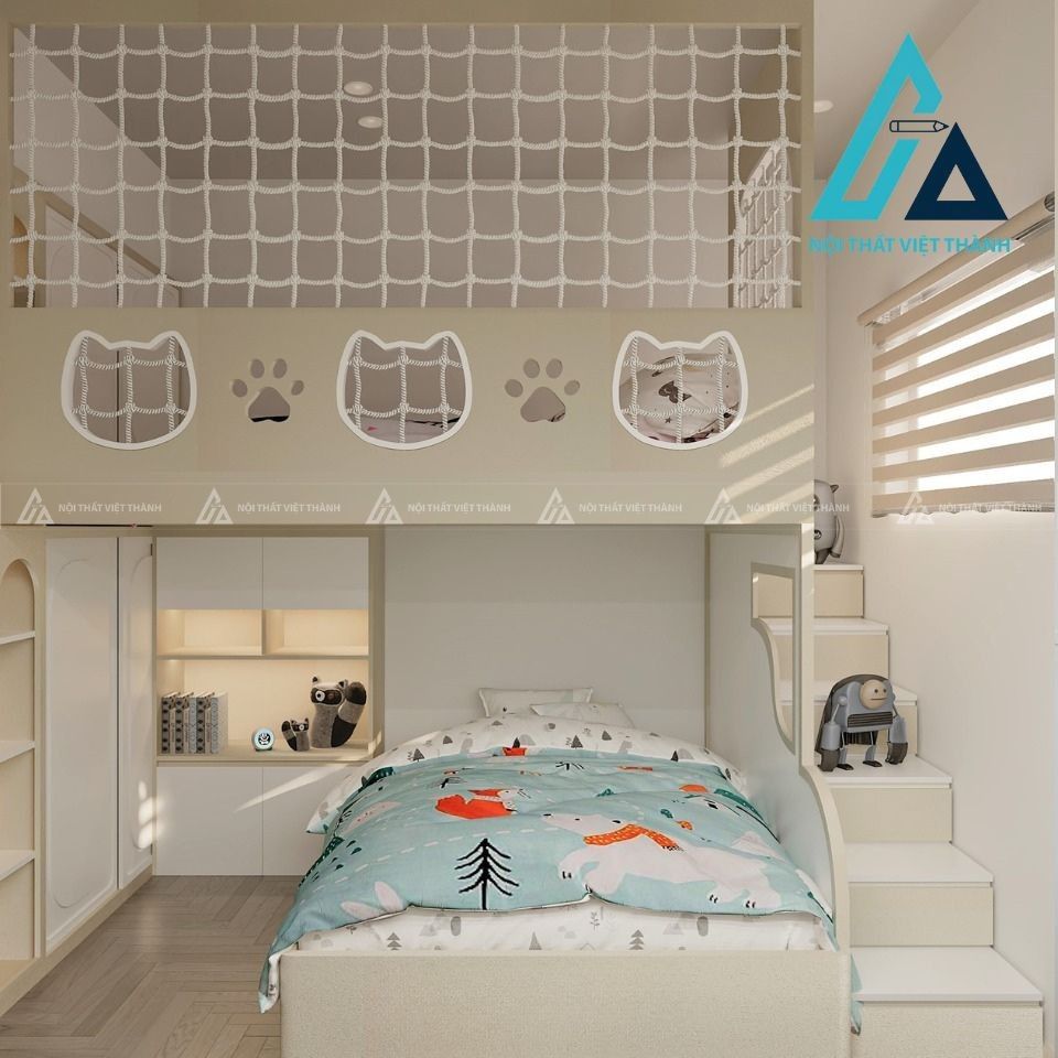 Thiết kế và thi công combo phòng ngủ trẻ em đẹp, chất lượng