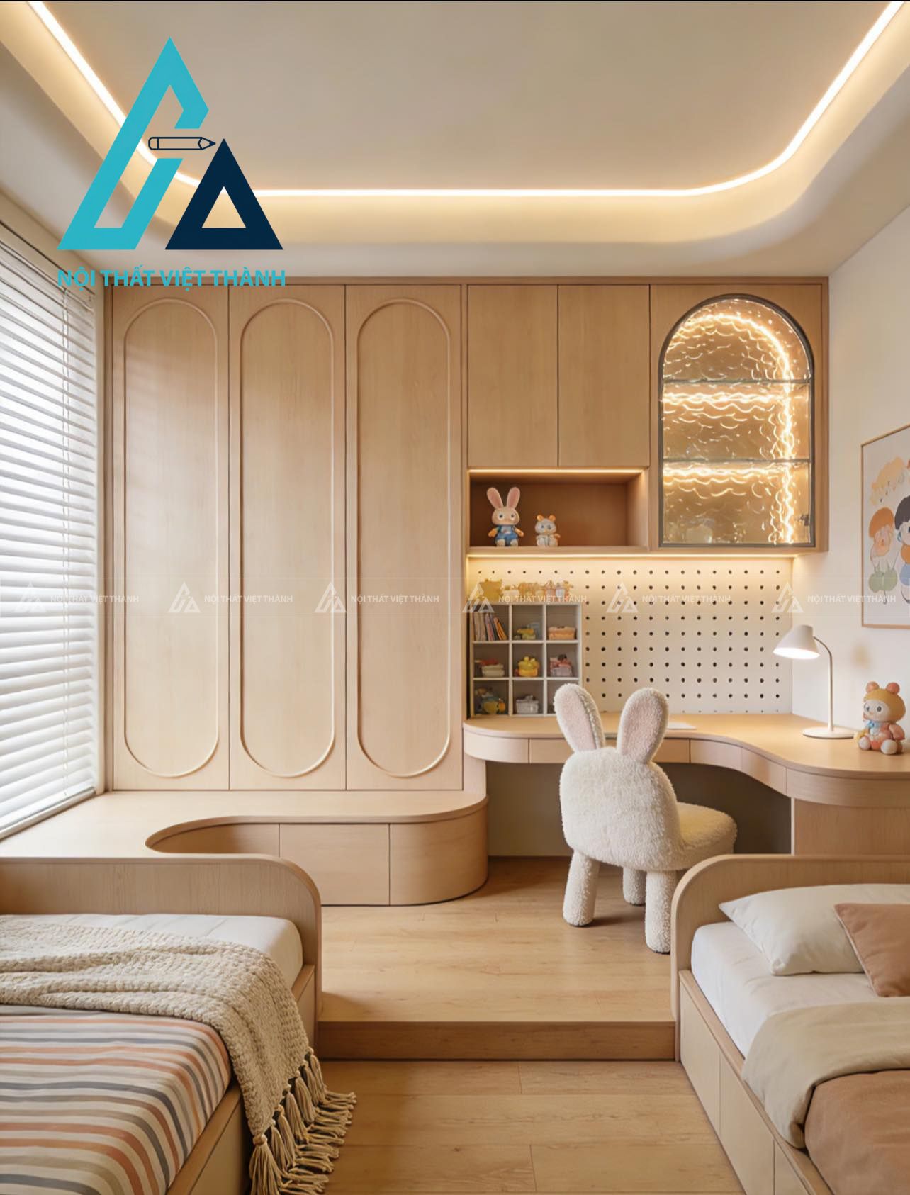 Bộ Nội Thất Phòng Ngủ Trẻ Em An Toàn Bền Đẹp 3