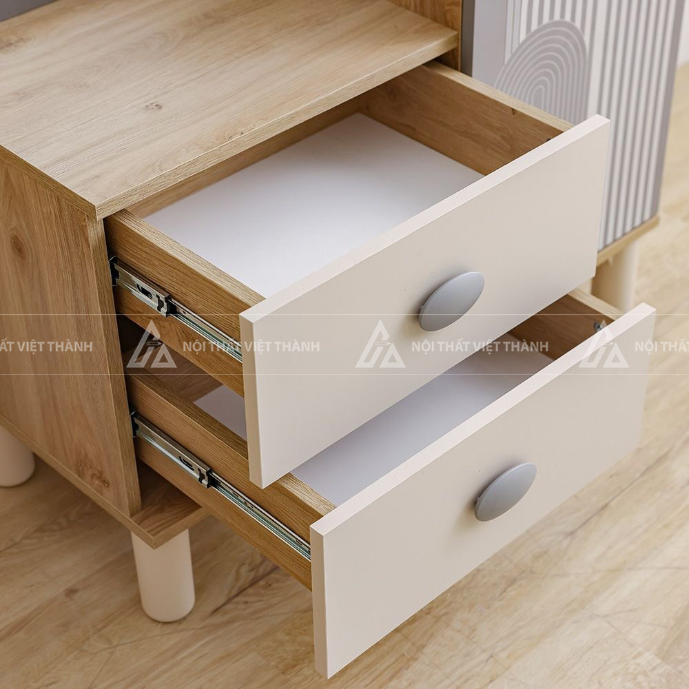 Combo Phòng Ngủ Cầu Vồng Gồm Giường Ngủ Tủ Quần Áo Và Bàn Trang Điểm Hiện Đại 5
