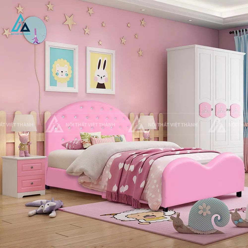 Combo Phòng Ngủ Hiện Đại Màu Trắng Gồm Giường Ngủ Gỗ Và Tab Đầu Giường Có Ngăn Kéo Tiện Lợi