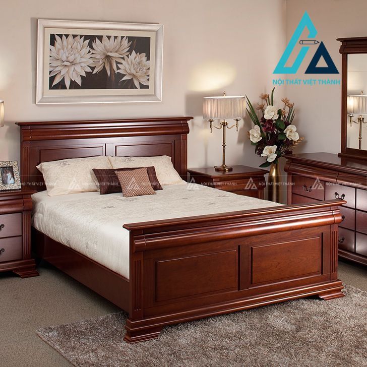 Giường ngủ gỗ tự nhiên