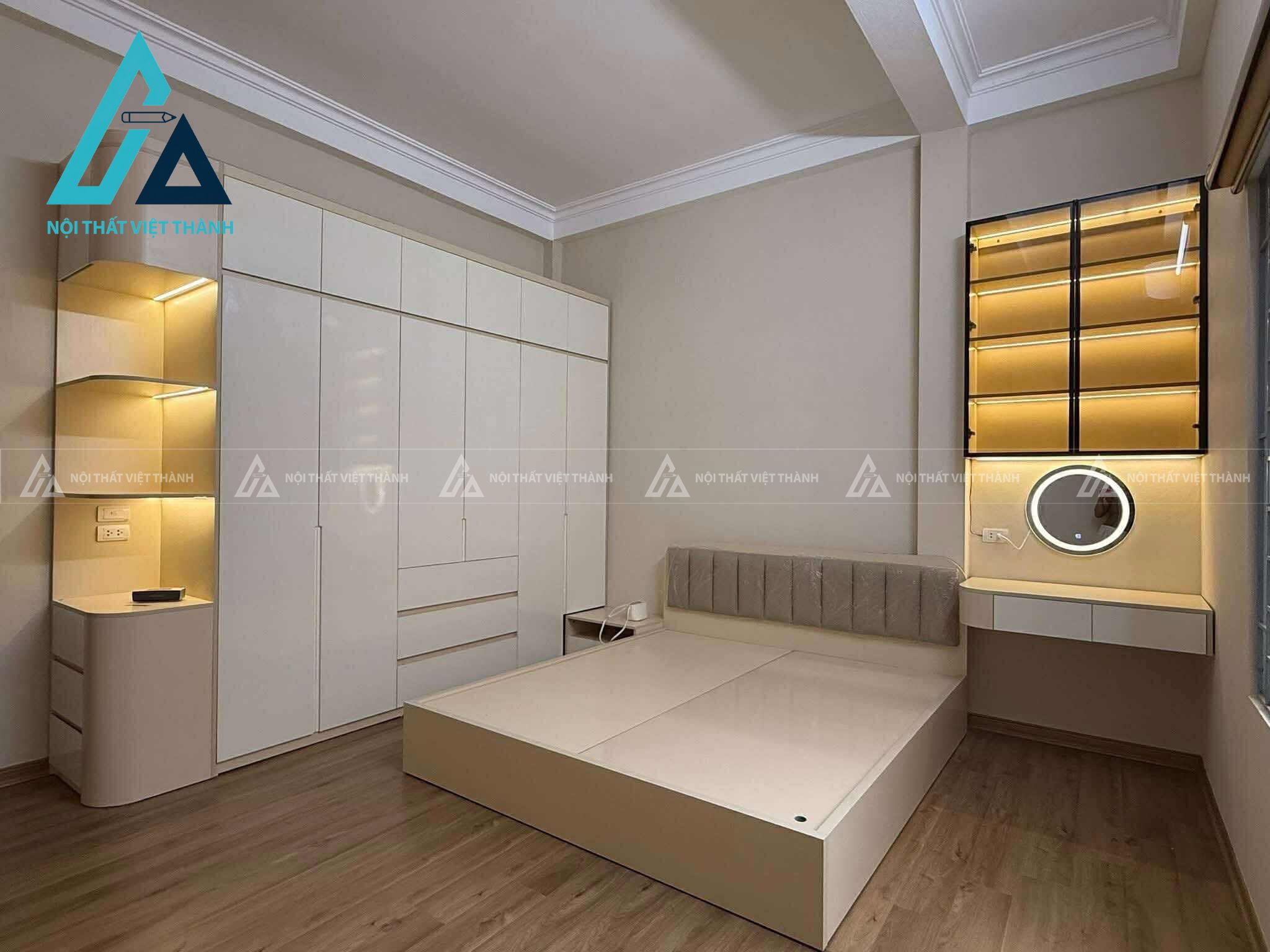 Giường ngủ gỗ công nghiệp thông minh đa năng