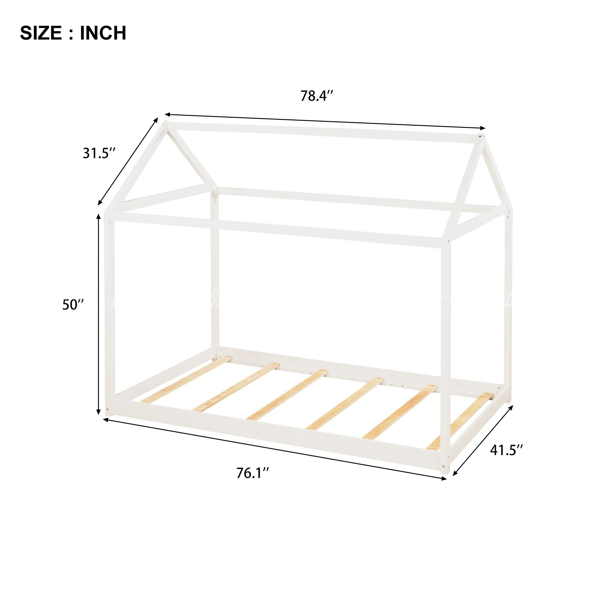 Giường Ngủ Trẻ Em Thiết Kế Bo Góc Tròn Tích Hợp Kệ Đầu Giường Thông Minh 2