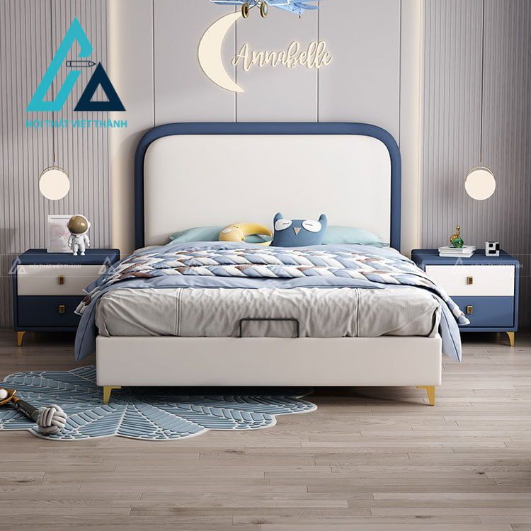 Giường đơn giản nhưng hiện đại cho bé lớn