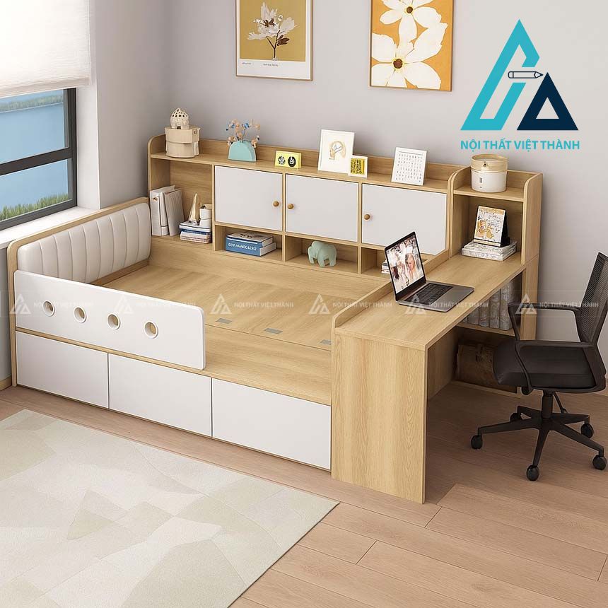 Giường kết hợp bàn học