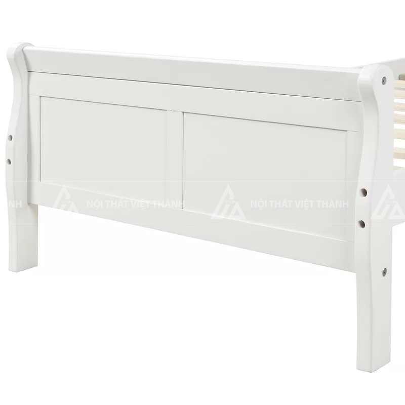 Giường Ngủ Trẻ Em Màu Trắng Thiết Kế Khung Gỗ Chắc Chắn Hiện Đại 3