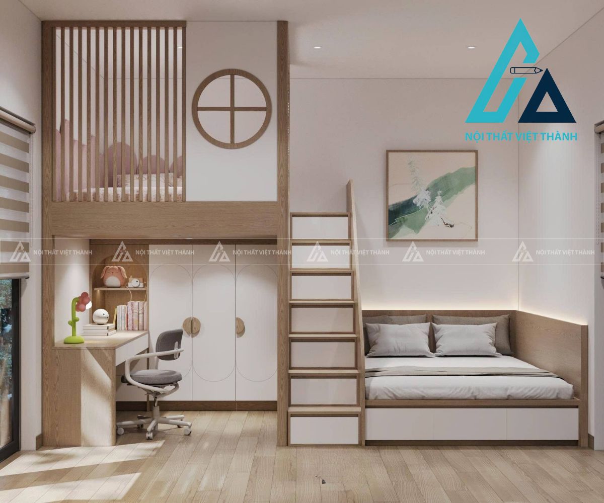 Giường Tầng Trẻ Em An Toàn Tiện Lợi