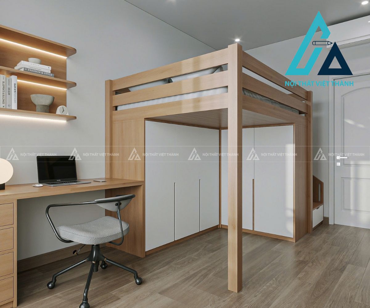 Giường Tầng Cho Bé Thiết Kế Dễ Thương An Toàn 1