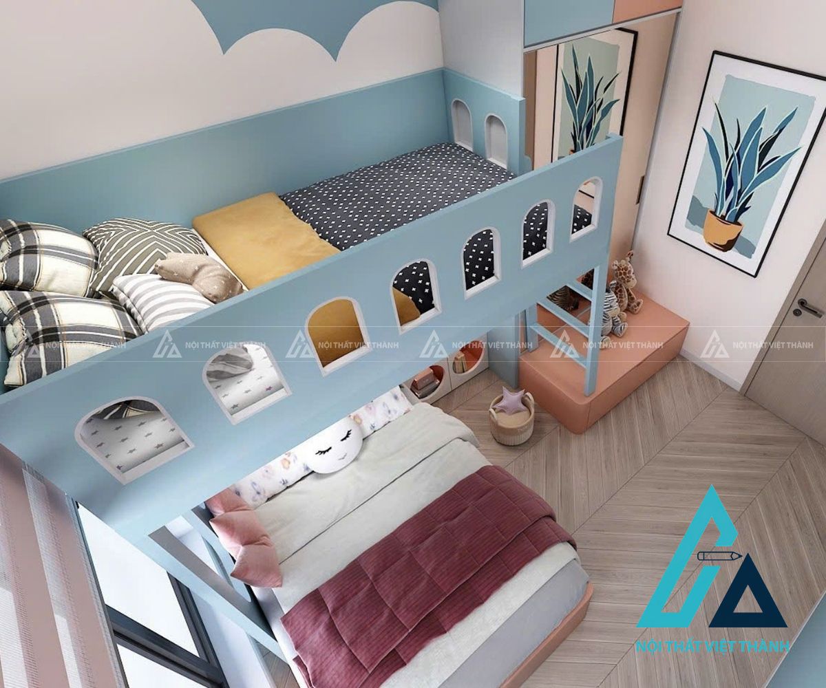 Giường Tầng Trẻ Em Thiết Kế Ngộ Nghĩnh Đáng Yêu 1