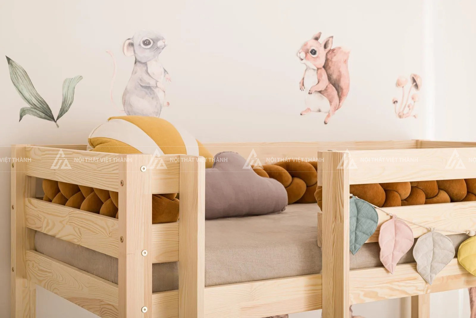 Giường Tầng Trẻ Em Tích Hợp Giường Kéo Phụ Ngầm Thông Minh 3