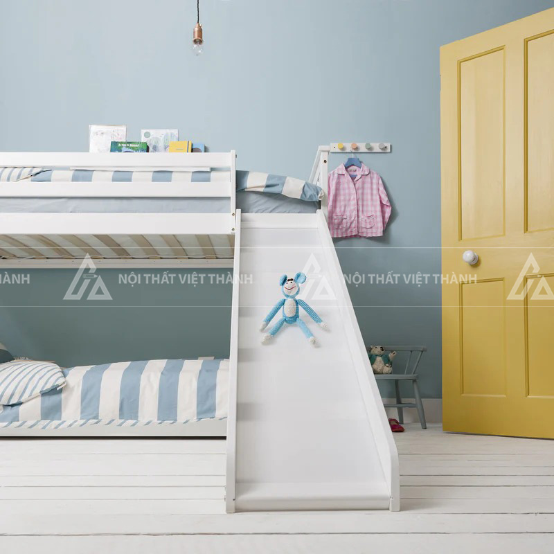Giường Tầng Trẻ Em Tích Hợp Cầu Trượt Sáng Tạo Kết Hợp Khu Vui Chơi Tại Gia 3