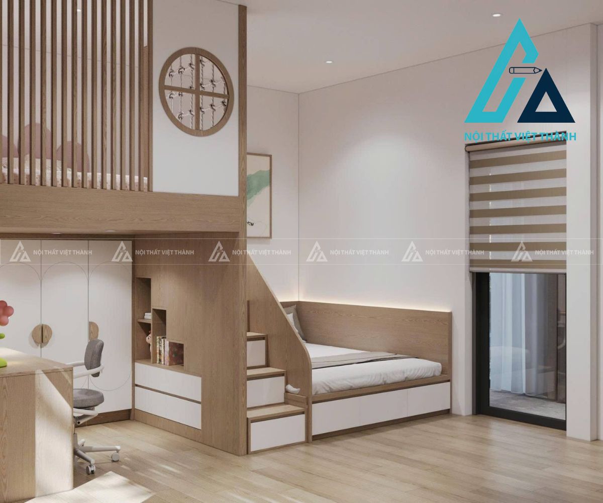 Giường Tầng Trẻ Em An Toàn Tiện Lợi 2