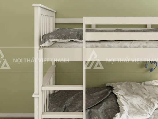 Giường Tầng Trẻ Em Thiết Kế Thanh Lịch Tối Ưu Không Gian Phòng Ngủ 4